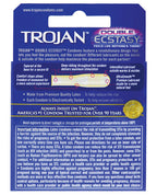 Trojan Double Ecstasy Condom Box Of 3 Dual Lubricants Ribbed Texture