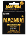 Trojan Magnum Gold Collection 3 Condoms Bareskin Ecstasy Original