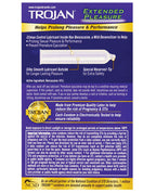 Trojan Extended Pleasure Condoms 12 Pack BuiltIn Desensitizer
