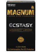 Trojan Magnum Ecstasy Condoms Box Of 10 Comfort Fit