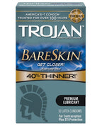 Trojan BareSkin Condoms Box of 10 Thinnest Latex Sensation