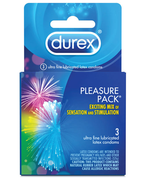 Durex Condoms Pleasure Pack 3 Performax Prolonged Intense Sensation