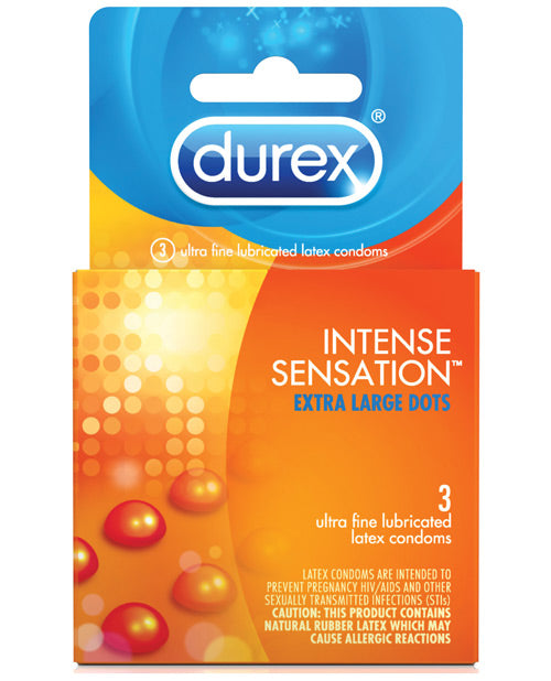 Durex Intense Sensation Condom Textured Raised Studs Box 3