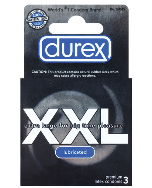 Durex Classic Extra Large Condoms 3 Pack Lubricated