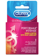 Durex Performance Intense Condom Box 3 Delay Lubricant