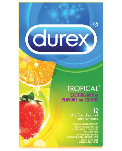 Condoms Durex Tropical Color And Scents Box Of 12