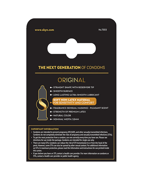 Lifestyles SKYN Original Condoms Box Of 3 Polyisoprene