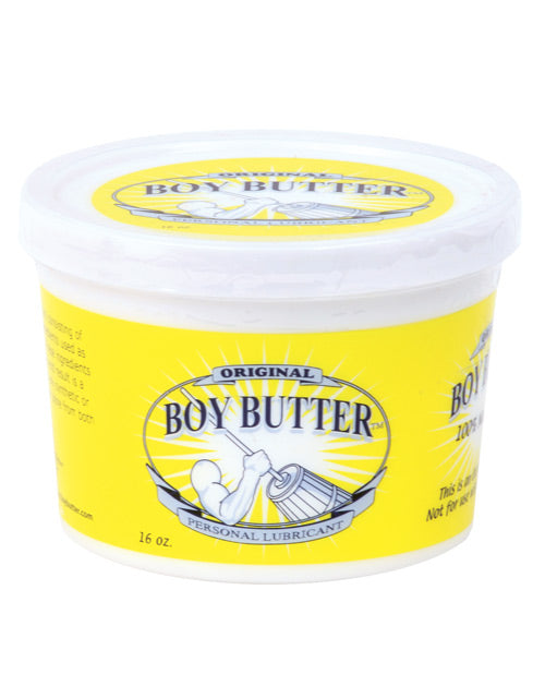 Boy Butter 16 Oz Coconut Oil Personal Lubricant Edible Body Safe