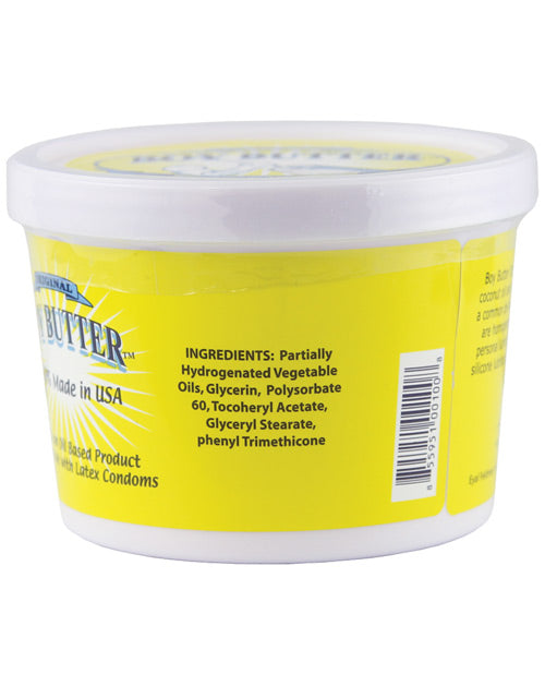 Boy Butter 16 Oz Coconut Oil Personal Lubricant Edible Body Safe
