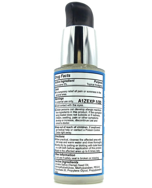 Butt Eze Desensitizing Lubricant With Hemp Seed Oil 2 oz