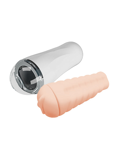 Trish Masturbator Sleeve Lifelike Ivory Pearlescent Case