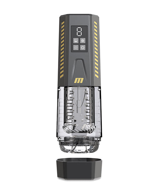 SpinMaster Pro Stroker Automatic Male Masturbator 7 Vibration Modes Grey