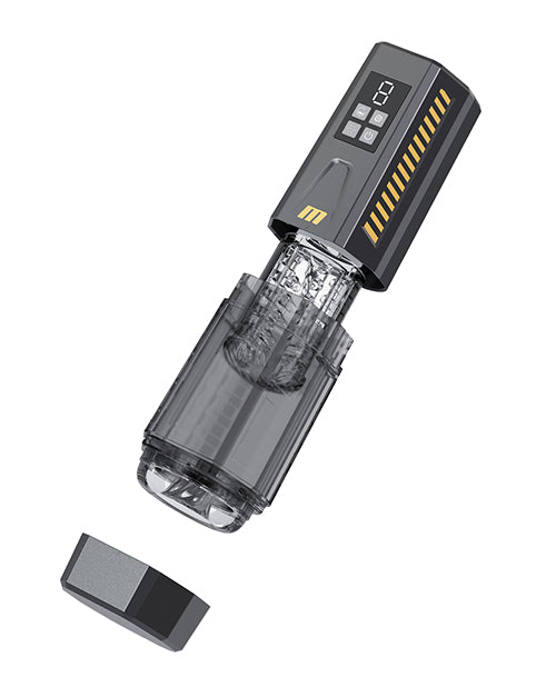 SpinMaster Pro Stroker Automatic Male Masturbator 7 Vibration Modes Grey