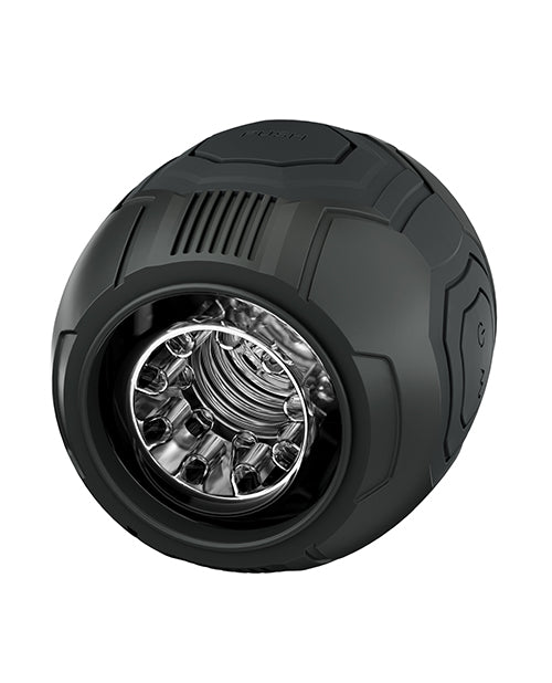Dome X Vibrating Masturbator For Men Black 10 Settings