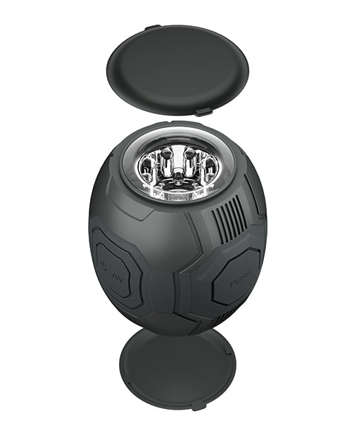 Dome X Vibrating Masturbator For Men Black 10 Settings