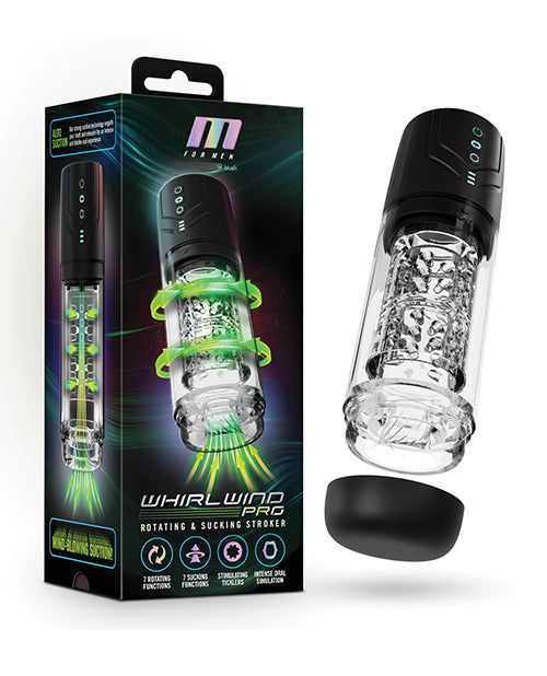 Whirlwind Pro Stroker 360 Rotation 7 Modes Black Edition