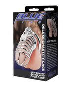 Blue Line Deluxe Chastity Cage Metal Two Piece 45mm Ring