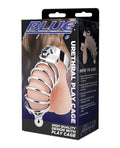 Blue Line Urethral Play Cage Silver Finish For Adults