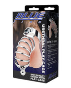 Blue Line Urethral Play Cage Silver Finish For Adults