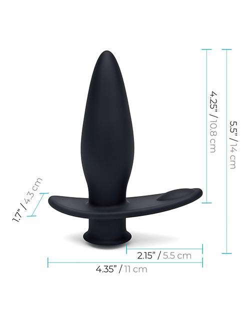 Vibrating Anal Plug 4.5 Inch Silicone With Remote Control