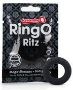 RingO Ritz Body Safe Non Toxic Liquid Silicone Ring Black