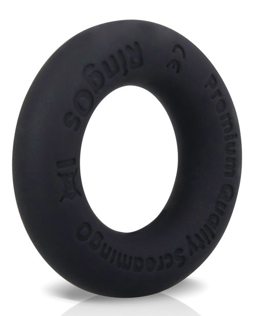 RingO Ritz Body Safe Non Toxic Liquid Silicone Ring Black