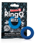 RingO Ritz Blue Liquid Silicone Ring Body Safe Premium