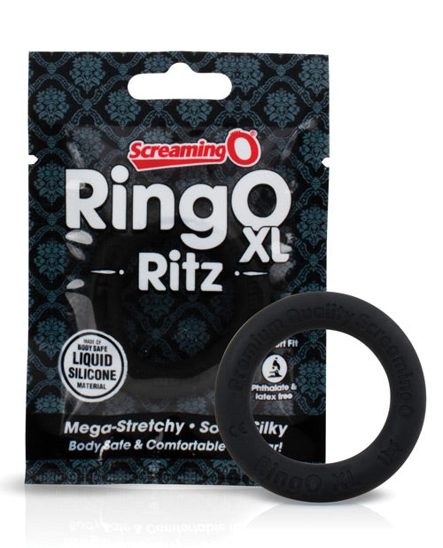 RingO Ritz XL Cock Ring Liquid Silicone Extended Wear Enhanced Sensation