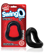 Screaming O SwingO Curve Black Cock Ring Reversible