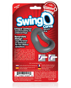 SwingO Curve Cock Ring Silicone Reversible 2Sided Grey