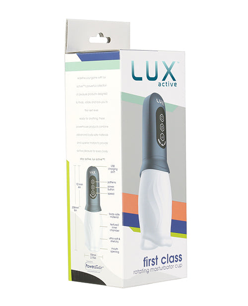 Lux Active First Class Rotating Masturbator Cup With Textured Nubs