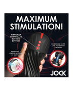 Curve Toys Jock Sucking and Vibrating Masturbator Black