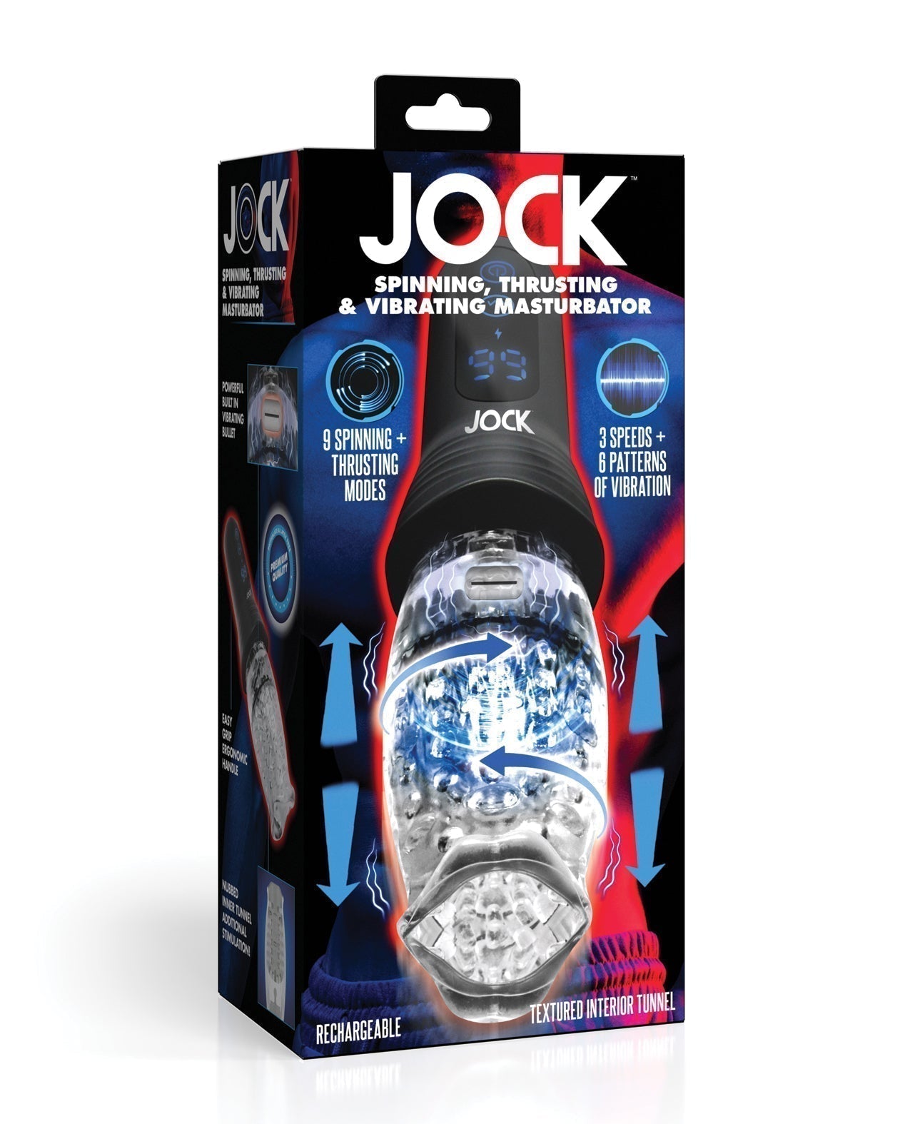 Jock Spinning and Thrusting Masturbator Curve Novelties