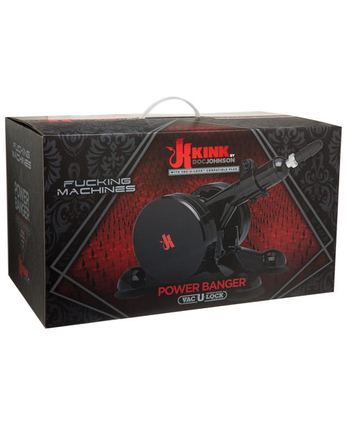 Vac-U-Lock Sex Machine Black Adjustable Action Hands-Free