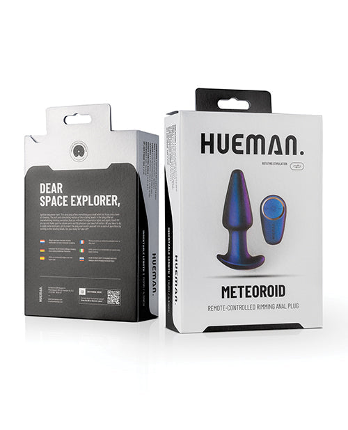 Meteoroid Rimming Anal Plug With Rotating Beads And Wireless Remote Purple