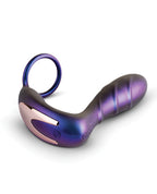Anal Vibrator With Cock Ring Silicone Dual Action Purple