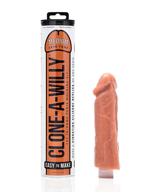 Clone-A-Willy Silicone Dildo Kit Medium Skin Tone Realistic