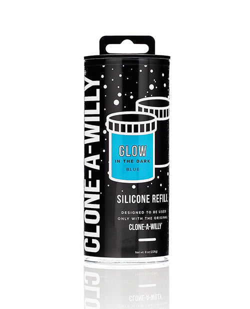 Clone-A-Willy Silicone Glow In The Dark Refill Blue