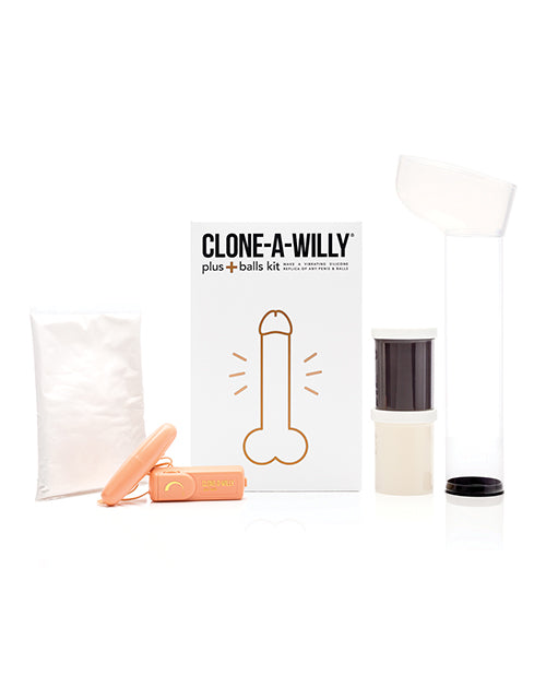 Clone-A-Willy Plus Balls Kit Silicone Replica Casting Deep Skin Tone
