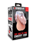 Lockmaster 3.5 See Through Chastity Cage Side Lock Breathable Design