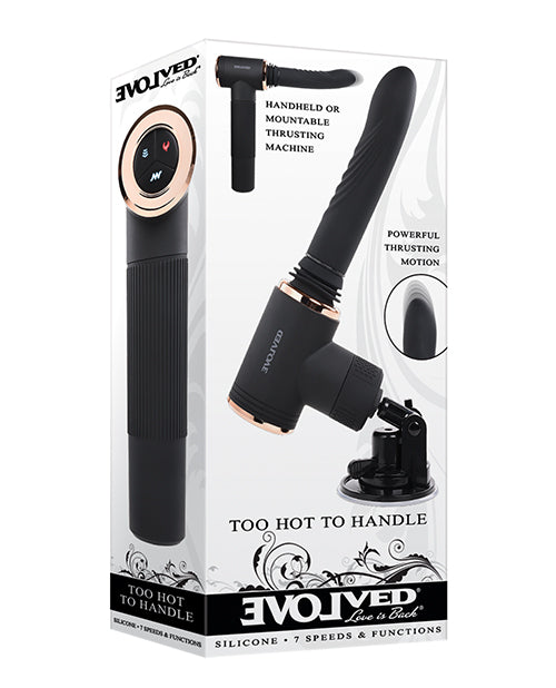 Thrusting Machine Sex Toy Black Hands Free Mounting Suction Adjustable