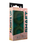 Shaft Double C Ring Model D Large Green Silicone Ring
