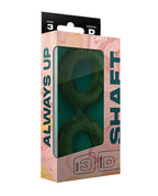 Shaft Double C Ring Model D Large Green Silicone Ring