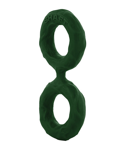 Shaft Double C Ring Model D Large Green Silicone Ring