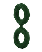 Shaft Double C Ring Model D Large Green Silicone Ring