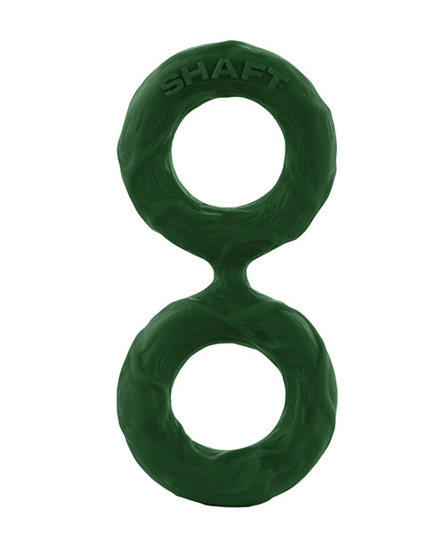 Shaft Double C Ring Model D Large Green Silicone Ring