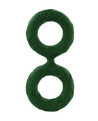 Shaft Double C Ring Model D Large Green Silicone Ring
