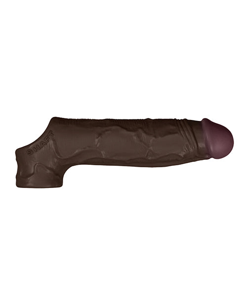 Shaft Model F Flexskin 8.8 Inch Liquid Silicone Sheath Mahogany