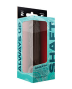 Shaft Model F Flexskin 8.8 Inch Liquid Silicone Sheath Mahogany