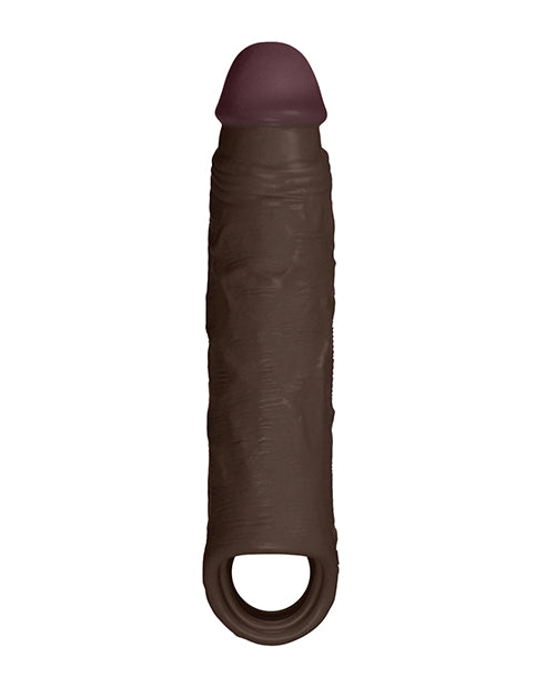 Shaft Model F Flexskin 8.8 Inch Liquid Silicone Sheath Mahogany